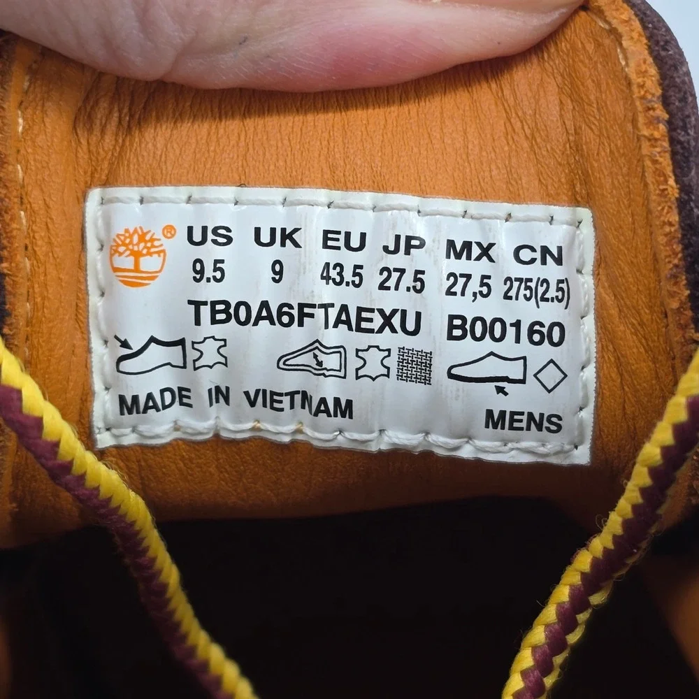 Timberland Mens Waterproof Chukka Boots Brown Leather PrimaLoft TB0A6FTAEXU‎ 9.5